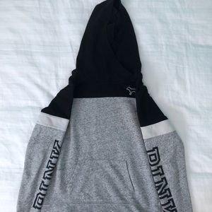 Grey PINK hoodie, size Small